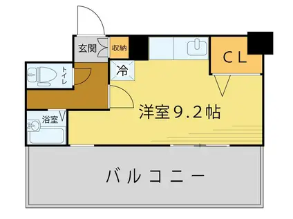 グランドパレス長町(ワンルーム/6階)の間取り写真