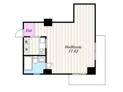 FRAMES(1K/3階)の間取り写真