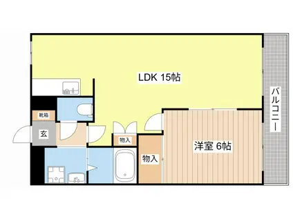 サン・レジデンス(1LDK/2階)の間取り写真
