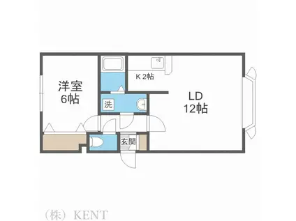 フォーサイトグランデ(1LDK/2階)の間取り写真