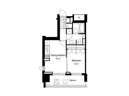 オーパスホームズ千駄木(1DK/3階)の間取り写真