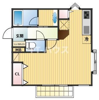ラ・フォレ25(ワンルーム/2階)の間取り写真