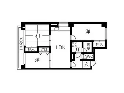 つつじが丘テラス(3LDK/5階)の間取り写真