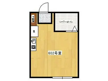 大阪宝石センタービル(ワンルーム/6階)の間取り写真