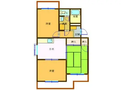 フェニックスマスダ(3DK/2階)の間取り写真