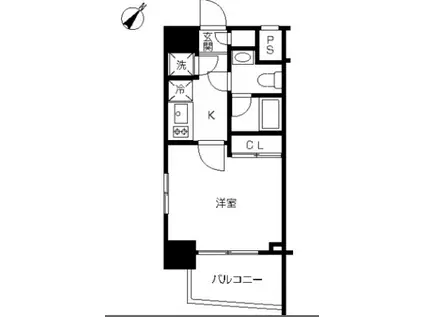 スカイコート池袋西壱番館(1K/7階)の間取り写真