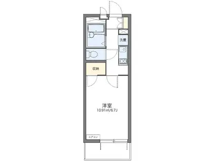 レオパレスエミネンス28(1K/4階)の間取り写真