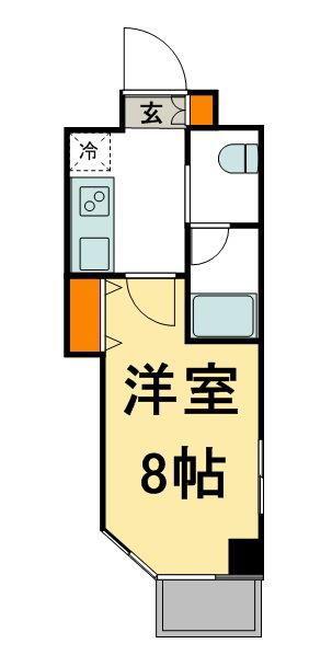 コンフォリア浅草橋DEUX(1K/12階)の間取り写真