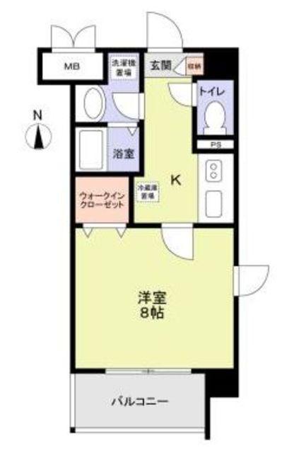 ACO MANSIONS(1K/3階)の間取り写真