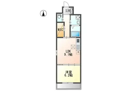 グランチェスタST(1LDK/3階)の間取り写真