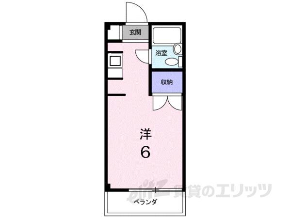 コーポスバル(1K/3階)の間取り写真