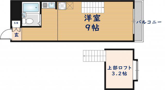 長瀬レジデンス(ワンルーム/5階)の間取り写真