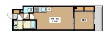 ミリアビタ船橋(1LDK/3階)の間取り写真