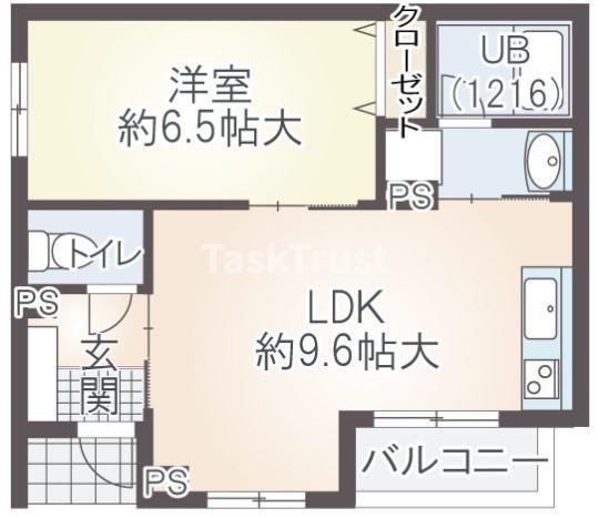 LA RECOLTE(1LDK/1階)の間取り写真