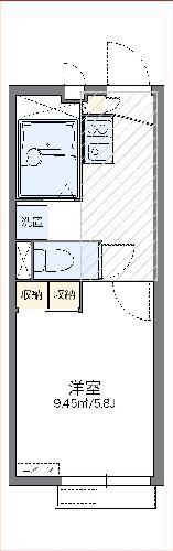 レオパレスDAIKATU Y(1K/2階)の間取り写真