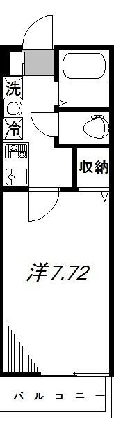 ミラテス阿佐ヶ谷(1K/3階)の間取り写真