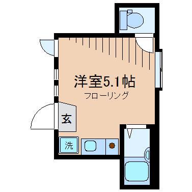 マヤリス(ワンルーム/1階)の間取り写真