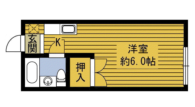 アルフォート(ワンルーム/1階)の間取り写真