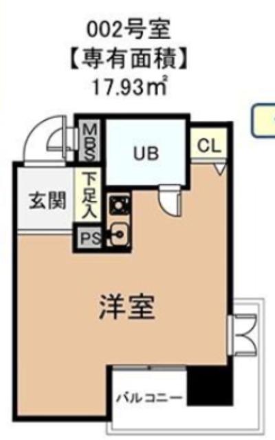 ダイヤコート豊玉北(ワンルーム/B1階)の間取り写真