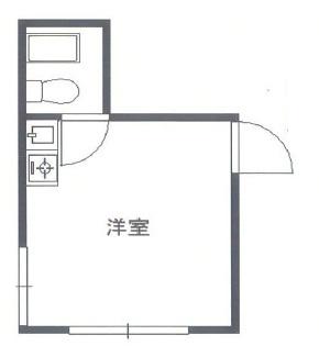 VIP新大久保(ワンルーム/2階)の間取り写真