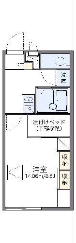 レオパレスヴィルヌーブ(1K/2階)の間取り写真