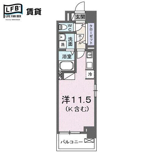 BOSCATO O(1K/1階)の間取り写真