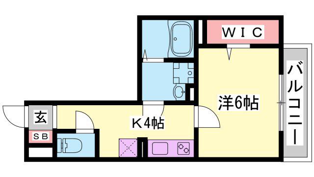 セジュール大村(1K/3階)の間取り写真