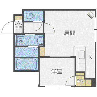 KENT COLLECTIONI(1LDK/3階)の間取り写真
