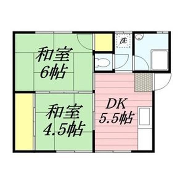 虹ヶ丘マンション(2K/2階)の間取り写真