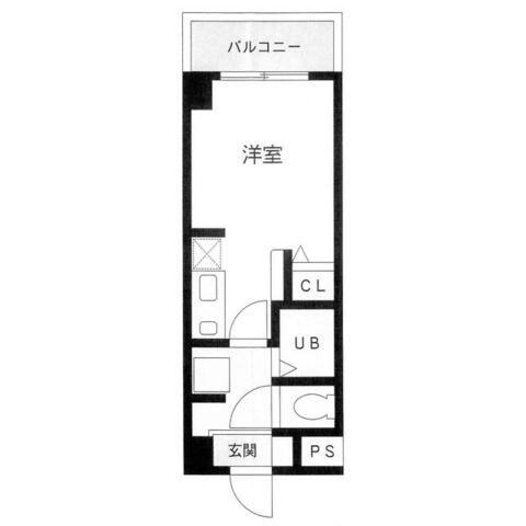 エトワール海老名(ワンルーム/3階)の間取り写真