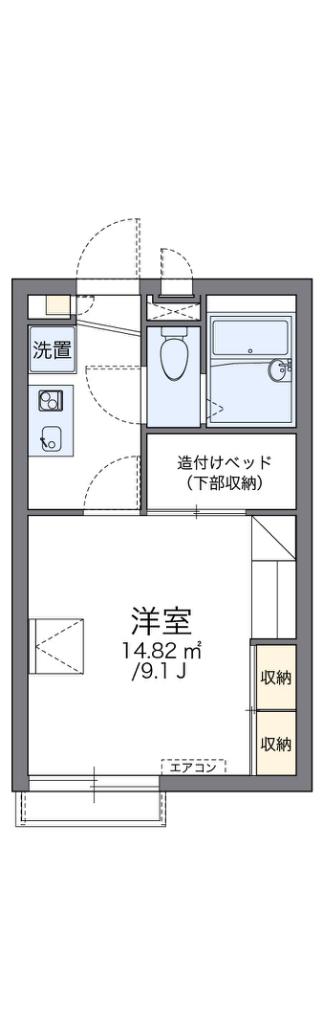 レオパレス東菜畑II(1K/2階)の間取り写真