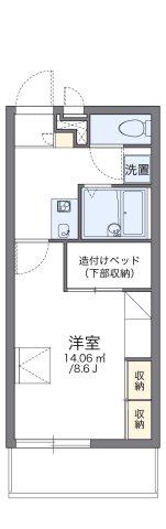 レオパレスベルエポック(1K/1階)の間取り写真