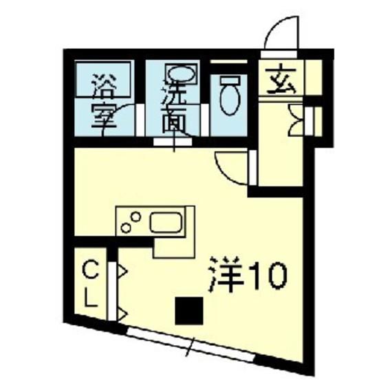 MKビル(ワンルーム/7階)の間取り写真