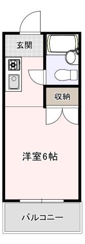 ST学南(1K/2階)の間取り写真
