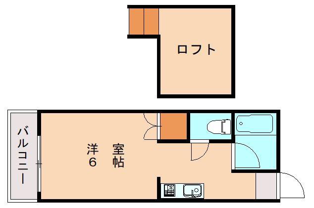メゾンドミュッセ(1K/1階)の間取り写真