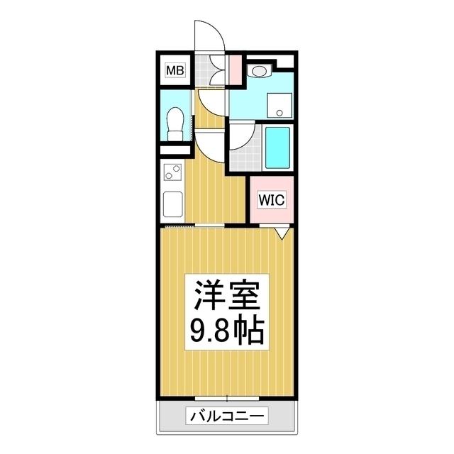 グランデ コスモ(1K/5階)の間取り写真