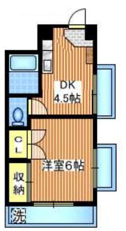 大久保ハイツ 100B(2DK/3階)の間取り写真