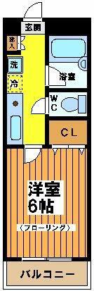 ヴェルドミール和泉(1K/3階)の間取り写真