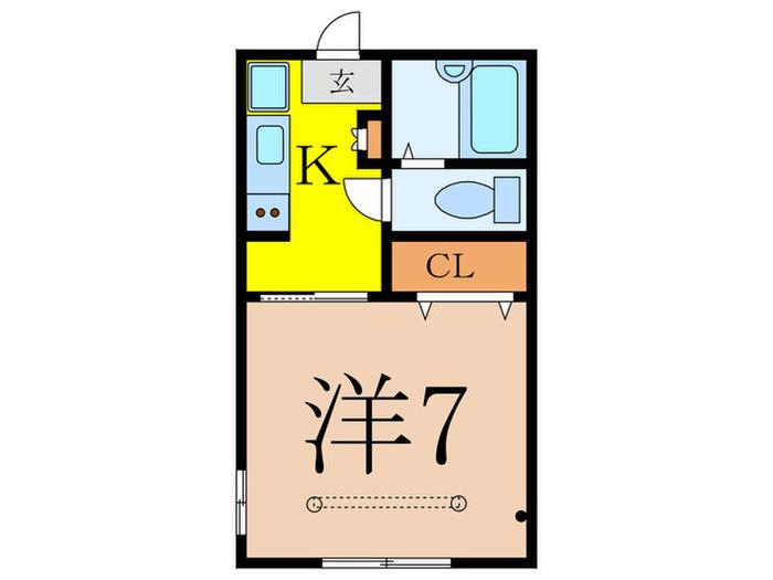 エクセルグランデ駒込(1K/1階)の間取り写真