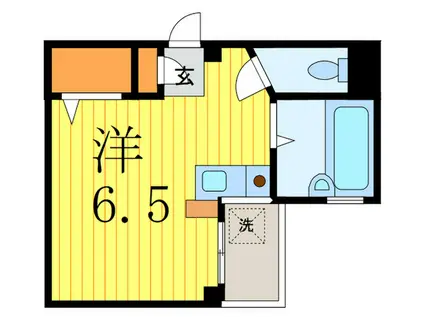 シマダマンション(ワンルーム/1階)の間取り写真