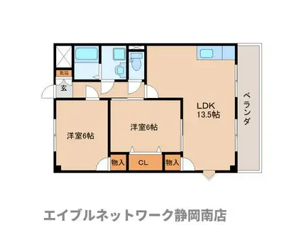 メゾン・ラ・フレーズ(2LDK/3階)の間取り写真