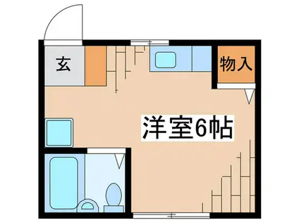 ハイツタカシマ(ワンルーム/1階)の間取り写真