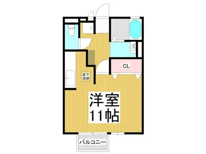 藤LINDEN(ワンルーム/1階)の間取り写真