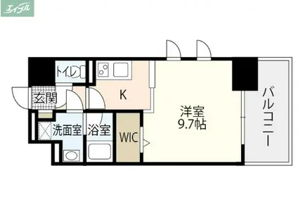 OWLSTYLE NISHIKIMACHI-II(1K/8階)の間取り写真