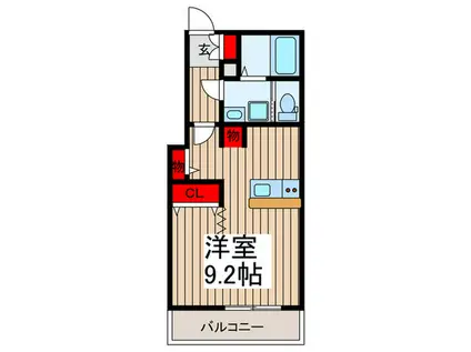 スカイルーチェ川口芝中田(ワンルーム/1階)の間取り写真