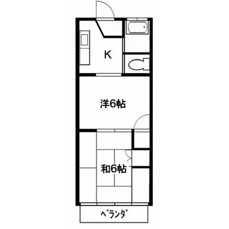 キョウエイハイツ上鷺宮 2階階 間取り