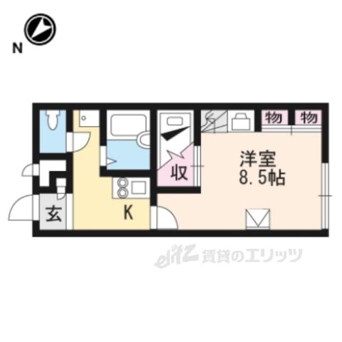 レオパレス駿(1K/2階)の間取り写真