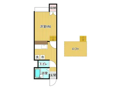 クレシェンテ(ワンルーム/2階)の間取り写真