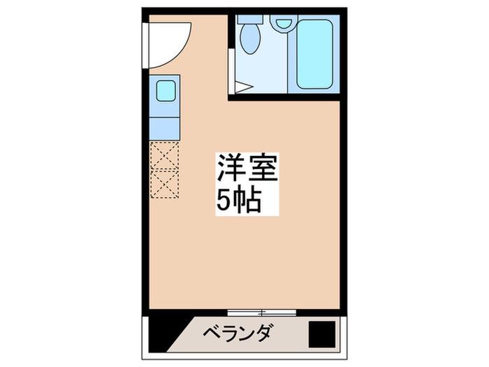 四木アパートメント(ワンルーム/3階)の間取り写真