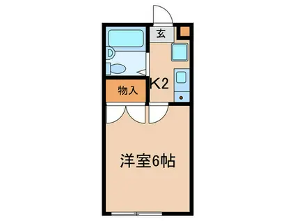 メゾンケヤキ(1K/1階)の間取り写真